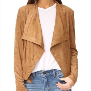 BB Dakota drape, faux suede “Nanette” jacket (L)